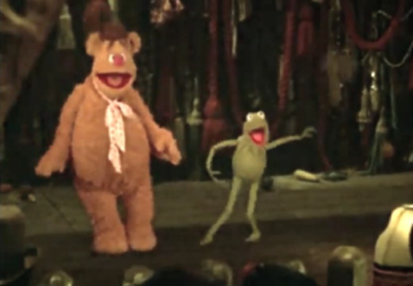 fozzie and kermit onstage